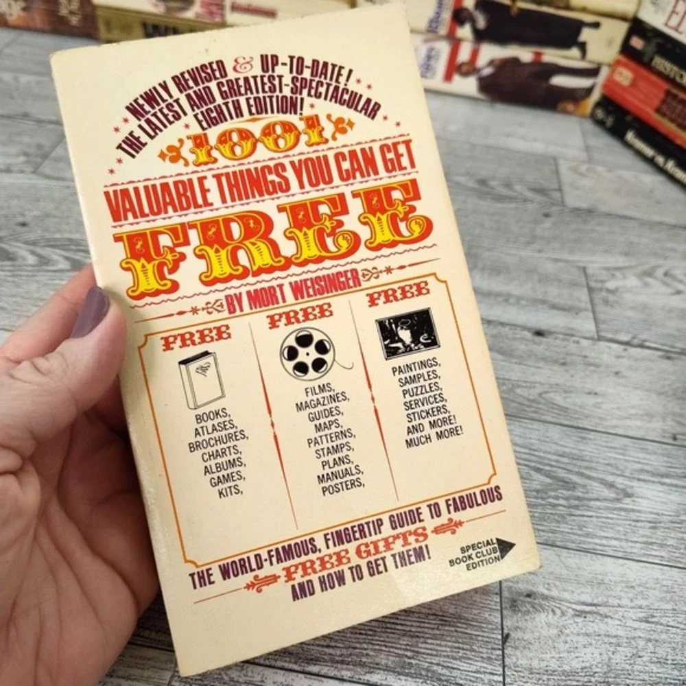 1001 Valuable Things You Can Get For Free Mort Weisinger 1972 Bantam Vintage‎ PB
